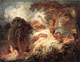 Jean-Honore Fragonard The Bathers painting